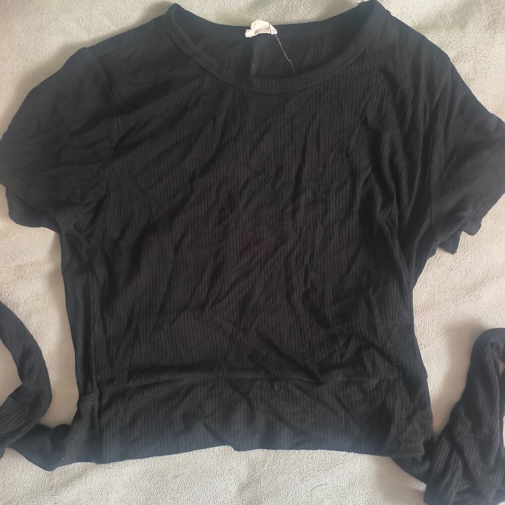 Black top, open back